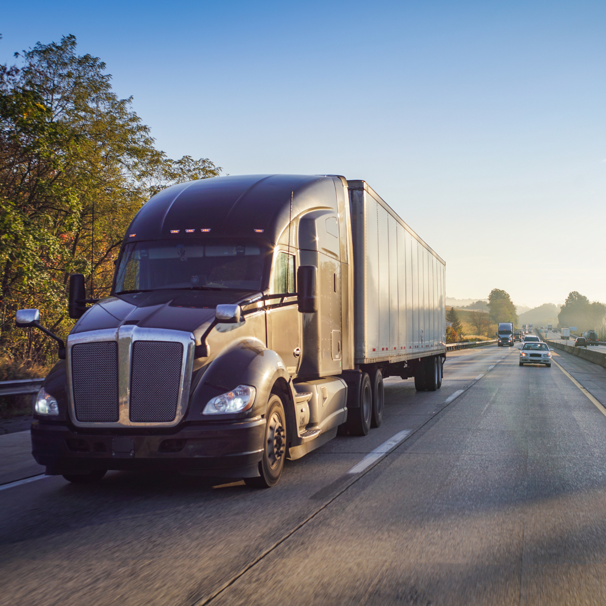 Driving Safely Next to Large Trucks